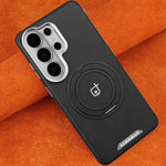 Luxury Business Magnetic Case with 360 Rotating Bracket for Samsung Galaxy S26 Series