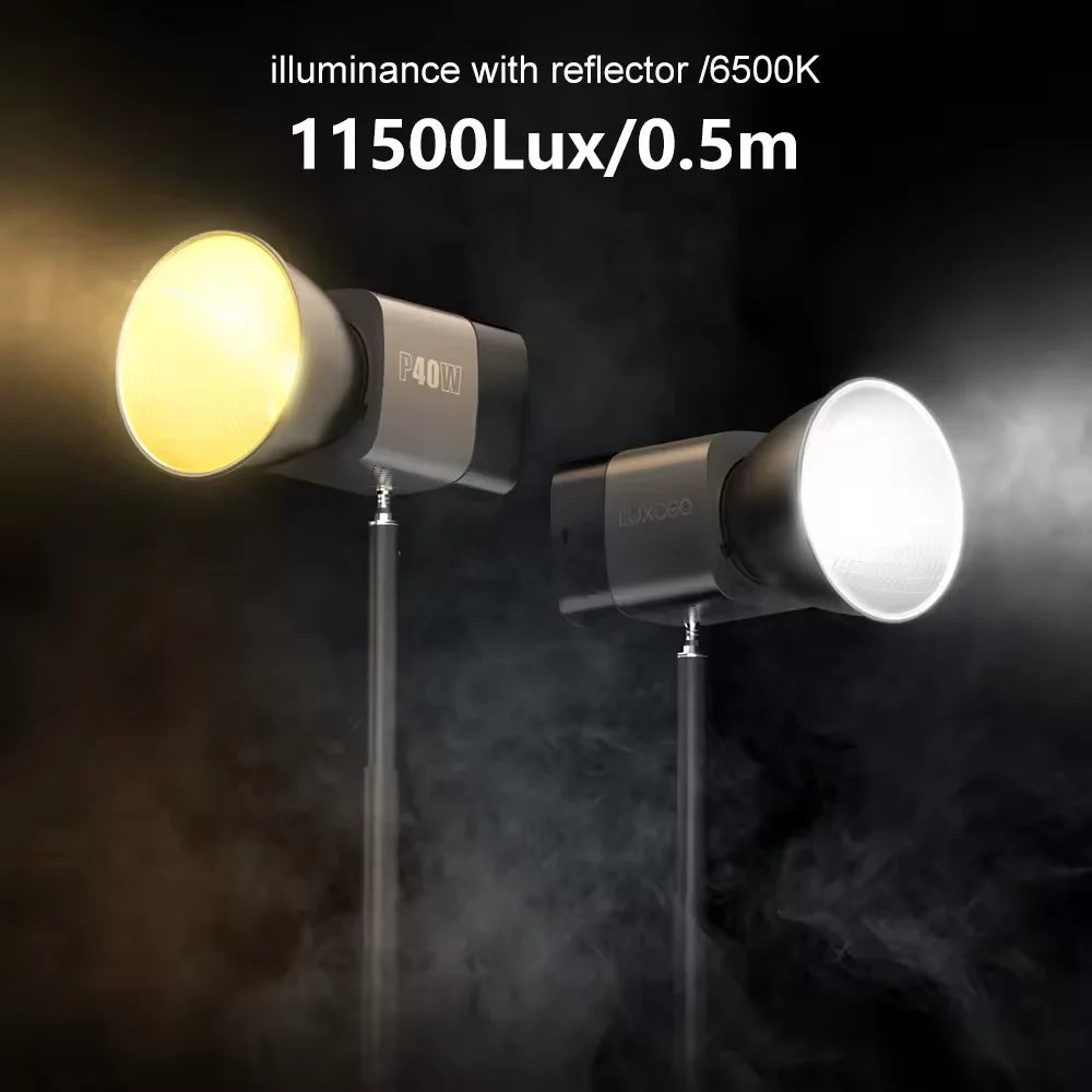 LUXCEO P40W Bi-Color COB Video Light with Bowens Mount