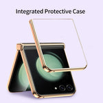 Luxury Cowhide Leather Case for Samsung Galaxy Z Flip 7