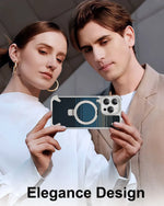 Carbon Fiber Textured Magnetic Case with Kickstand for iPhone 16 Pro and iPhone 16 Pro Max