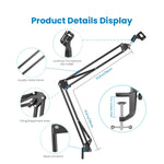 High-Quality Metal Scissor Arm Mic Stand