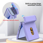 Slim Matte PC Wallet Case with Card Holder for Samsung Galaxy Z Flip 7