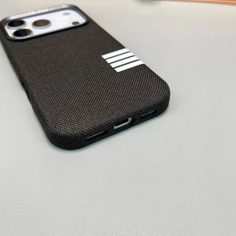 Premium Flax Fabric Magsafe Case for iPhone 17 Series