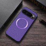 Fabric Cloth Texture Magnetic Case for Google Pixel 9 Series