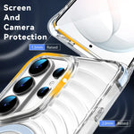 Transparent Magnetic Case with Four-Corner Airbag Shock Absorption for Samsung Galaxy S26 Ultra
