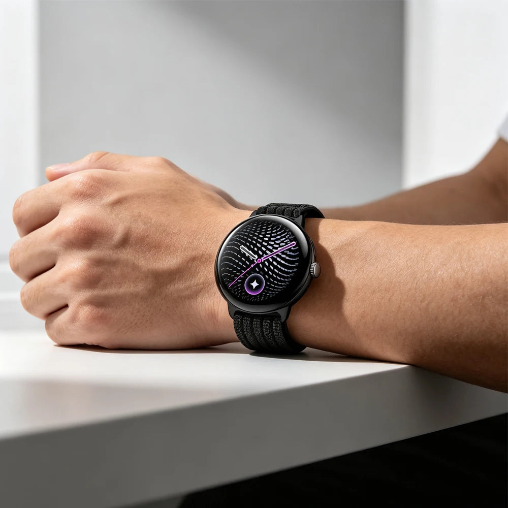 Nylon Braided Quick-Release Watch Band for Google Pixel Watch 3