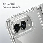 Airbag Hinge Protection Transparent Foldable Case for iPhone Duo