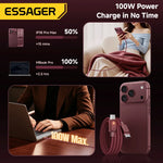 Essager 100W USB-C Braided Cable With E-Marker