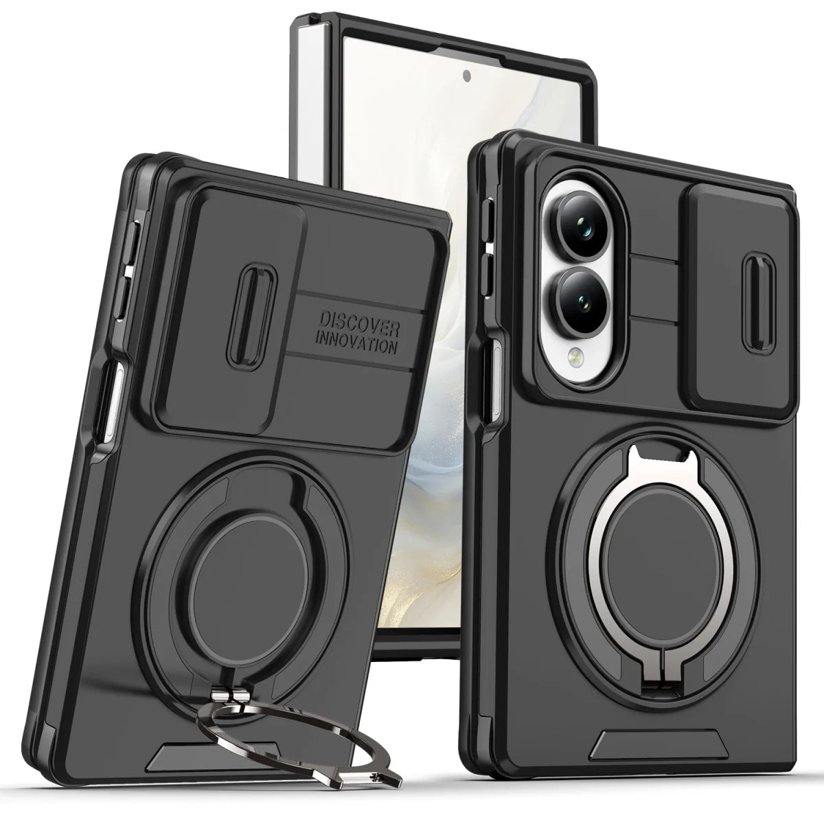 Protective Case with Rotating Magnetic Ring for Samsung Galaxy Z Fold 8
