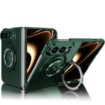 MagSafe Hinge Protection Case with 360° Rotatable Ring Kickstand for iPhone Duo