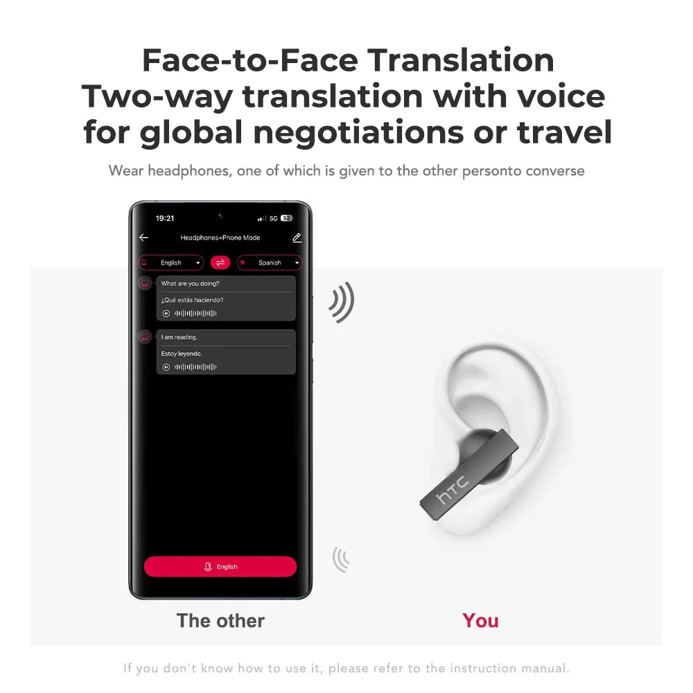 HTC NE40 Real-Time Translation Earbuds