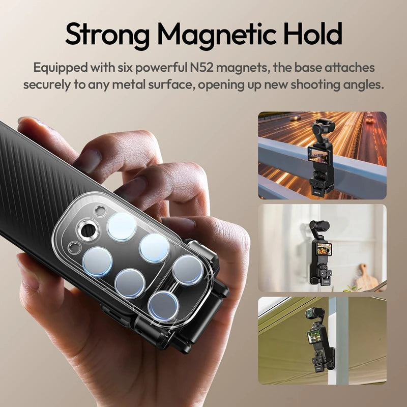 Ulanzi PK16 Magnetic Grip Adapter with 1/4'' Mount for Action Cameras