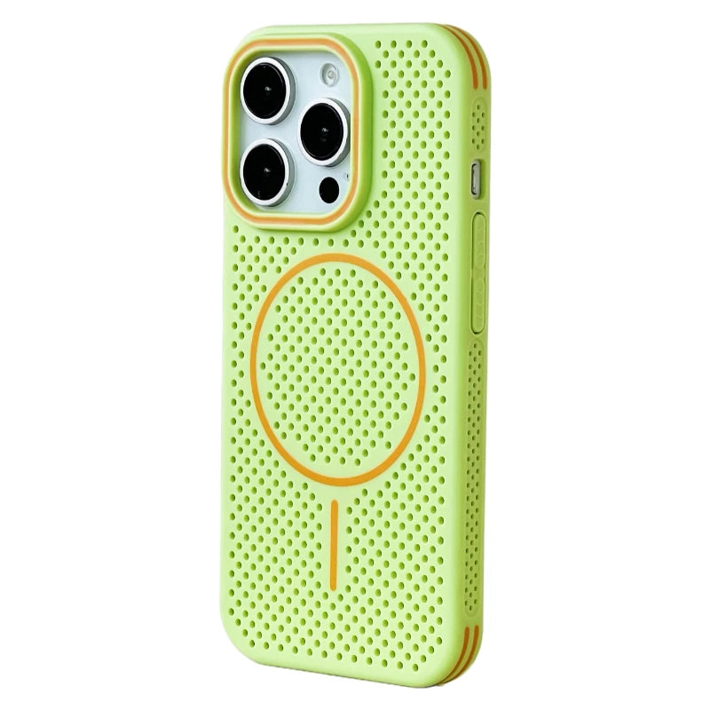 Slim Hollow Mesh MagSafe Protective Case for iPhone 15 Series