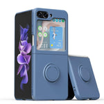 Liquid Silicone Phone Case with Ring Holder & Grip Stand for Samsung Galaxy Z Flip 6