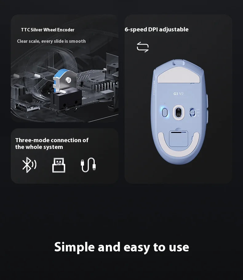 MCHOSE G3 V2 Wireless Gaming Mouse