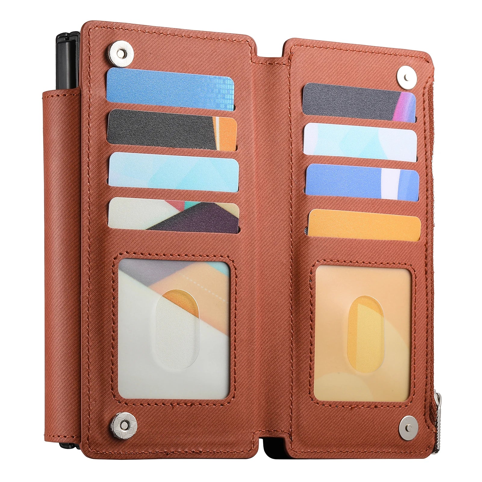 2-in-1 Magnetic Leather Wallet Case with Ring Holder for Samsung Galaxy Z Fold 6