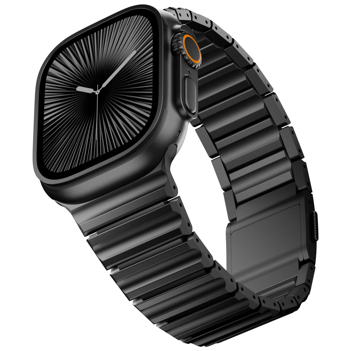 Metal Link Band with Magnetic Quick-Release for Apple Watch