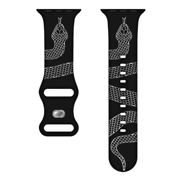 Premium Engraved Silicone Strap for Apple Watch