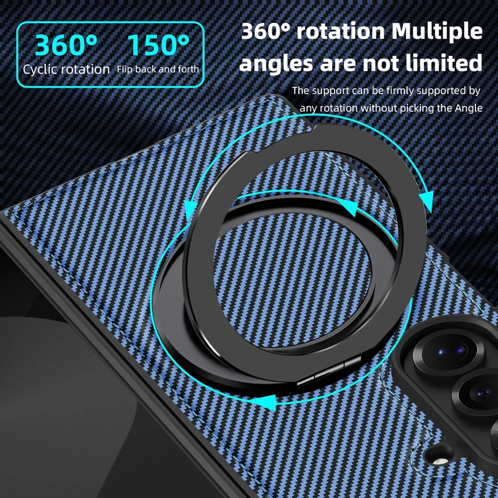 Samsung Galaxy Z Fold 7 Protective Magnetic Case with Ring Holder
