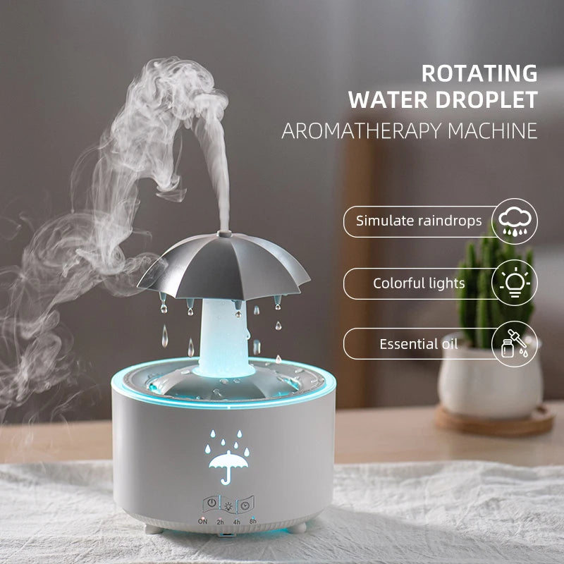 Rotating Umbrella Ultrasonic Humidifier with Remote Control