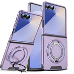 Samsung Galaxy Z Flip 7 Luxury Magnetic Charging Case with Ring Holder