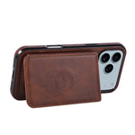 Anti-Theft Leather Folio Wallet Case for iPhone 17 Series