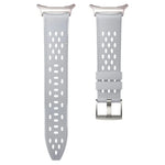 Breathable Perforated Leather Watch Band for Samsung Galaxy Watch 9