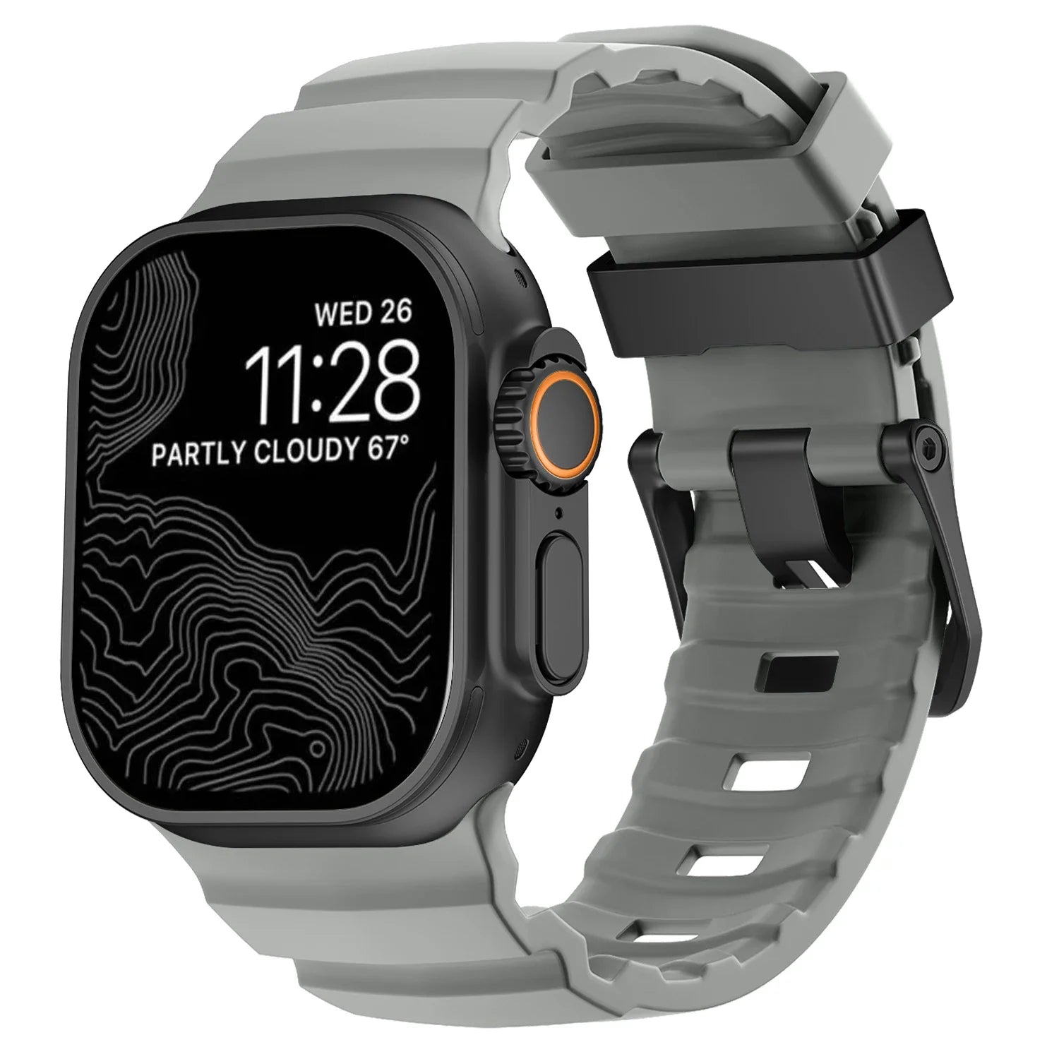 Durable Trail Silicone Replacement Strap for Apple Watch