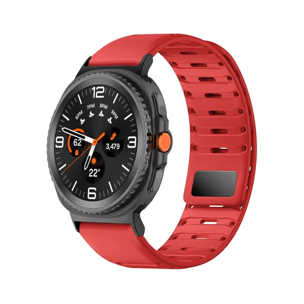 Breathable Magnetic Silicone Strap for Samsung Galaxy Watch 8 / Galaxy Watch 8 Classic