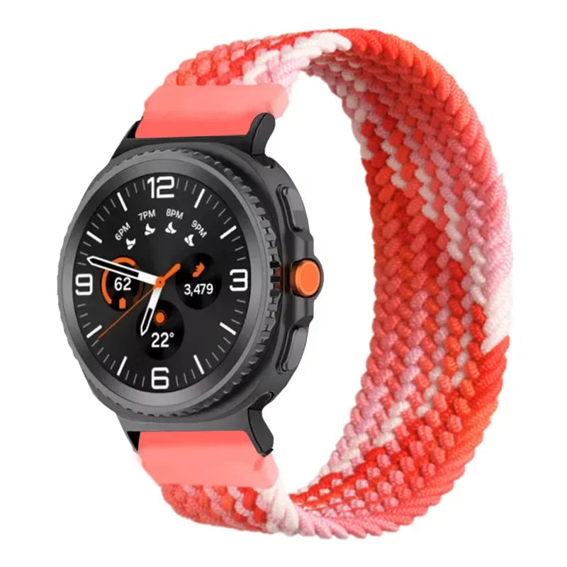 Braided Solo Loop Nylon Bracelet for Samsung Galaxy Watch 8 & Galaxy Watch 8 Classic