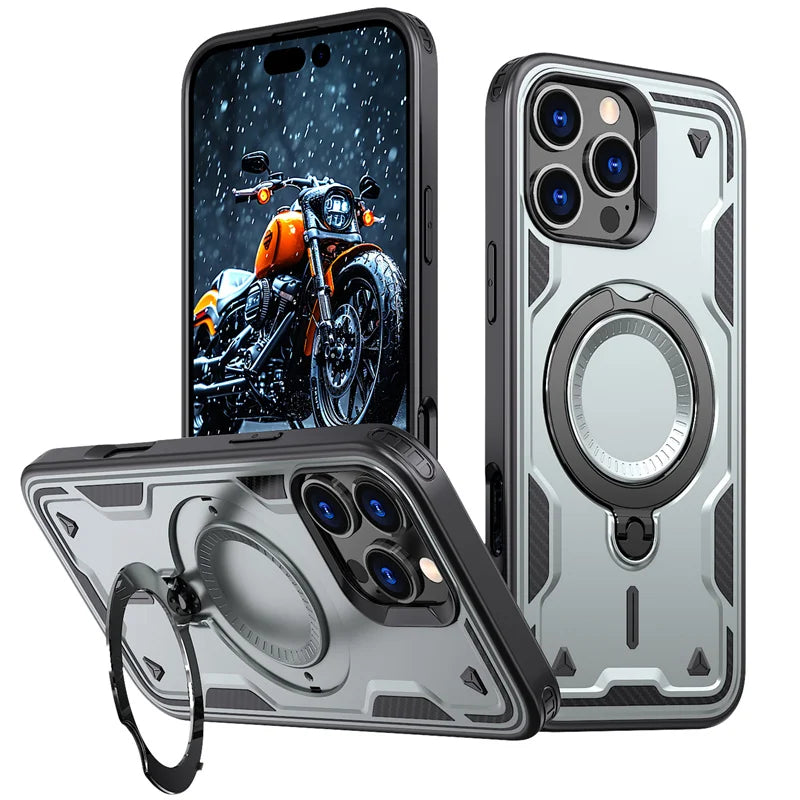 Shockproof Armor MagSafe Case for iPhone 16 Series
