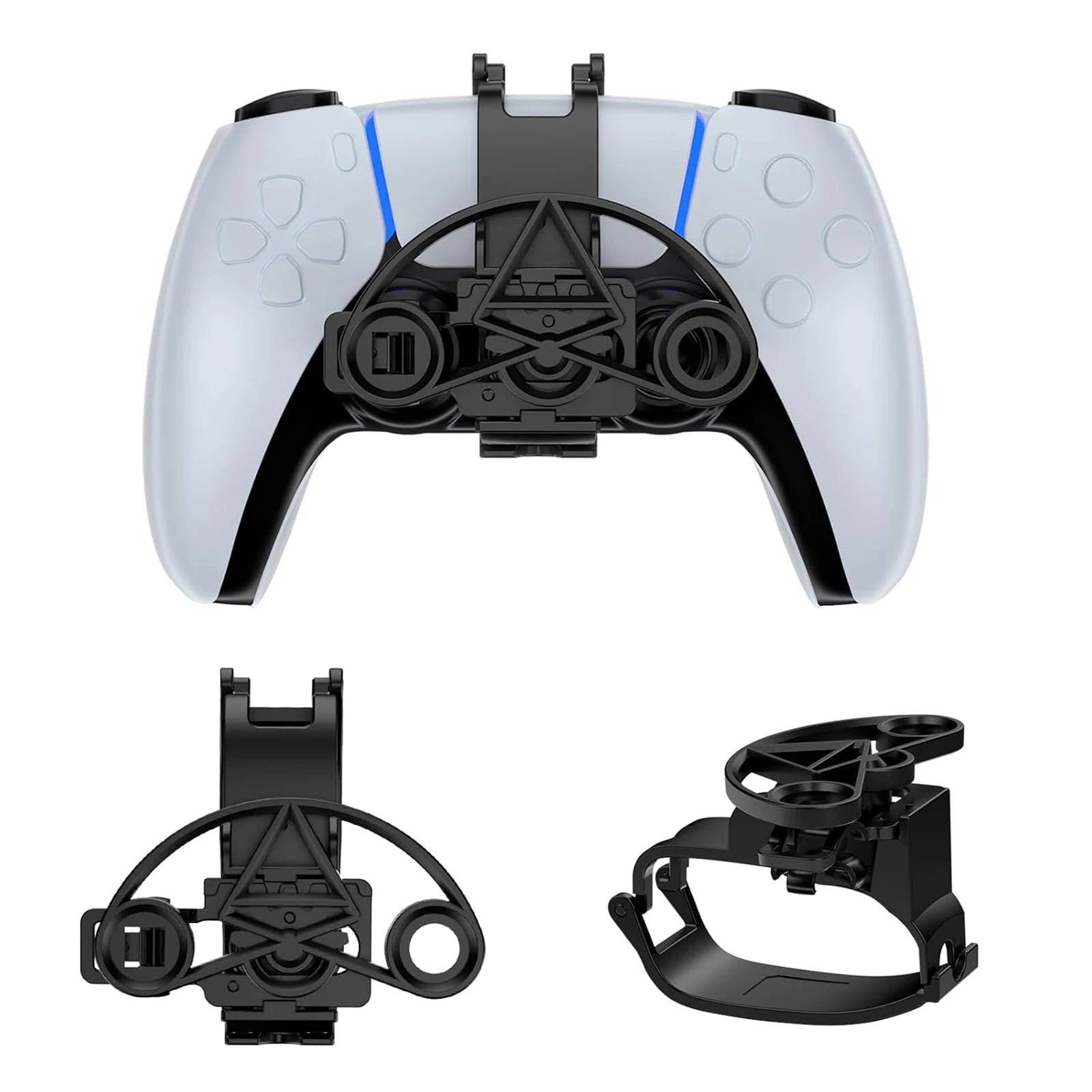 Racing Game Steering Wheel Attachment for PlayStation 5 Controller