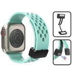 Breathable Magnetic Silicone Sport Strap for Apple Watch