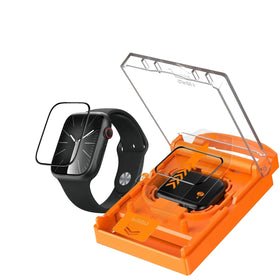3D Curved Hydrogel Screen Protector with Rounded Edge Coverage for Apple Watch
