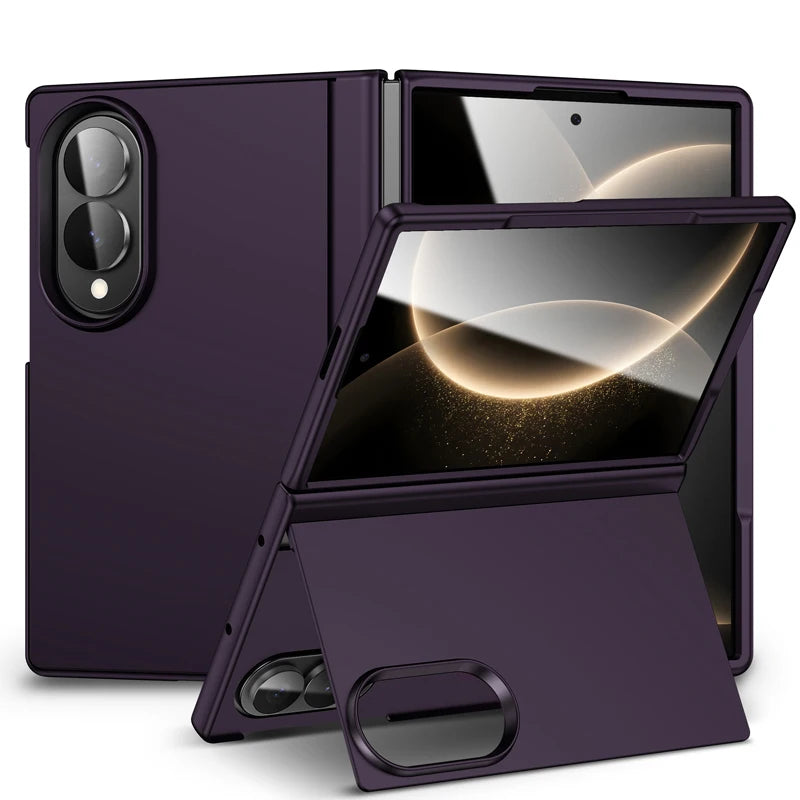 PC and TPU Kickstand Case with Hinge Protection for Samsung Galaxy Z Fold 8