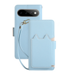 Leather Flip Case with Makeup Mirror for Google Pixel 11 Series