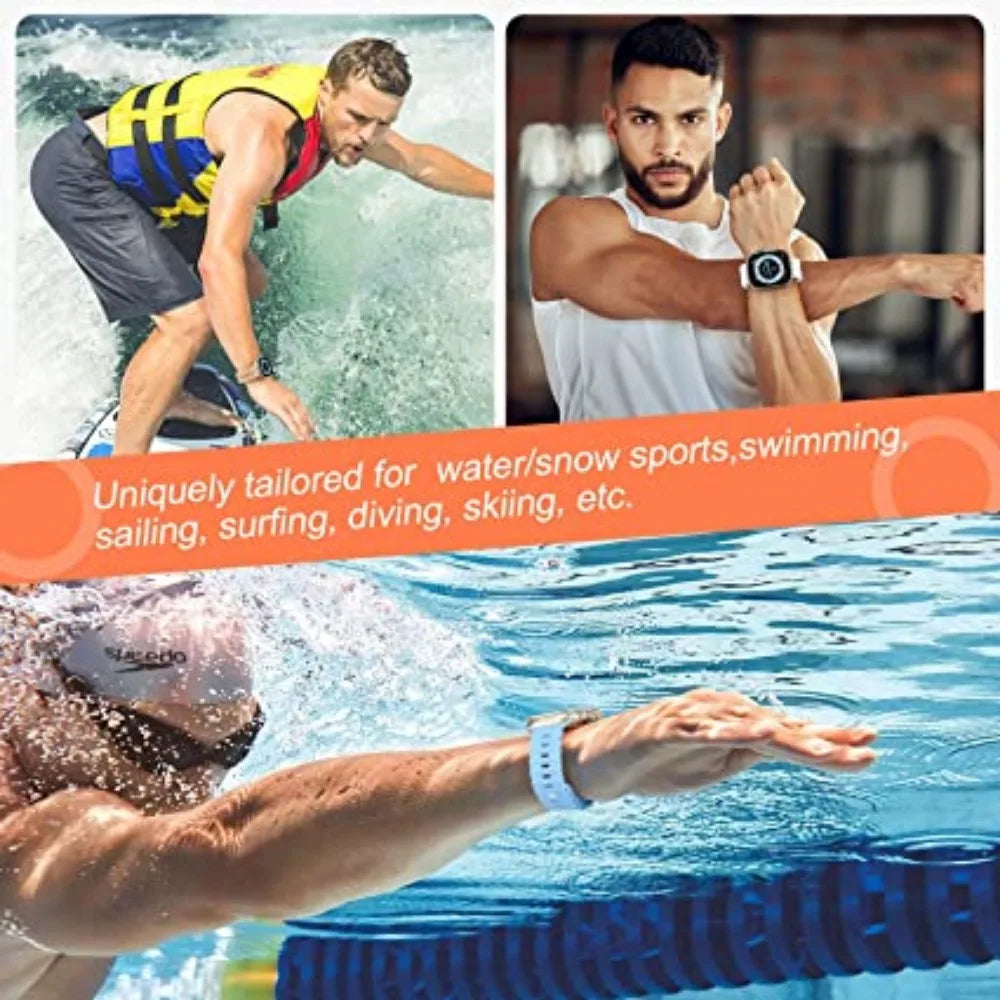 Perforated Silicone Band with Water Drainage for Apple Watch