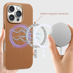 Premium Ultra-Thin Leather MagSafe Case for iPhone 16 Series