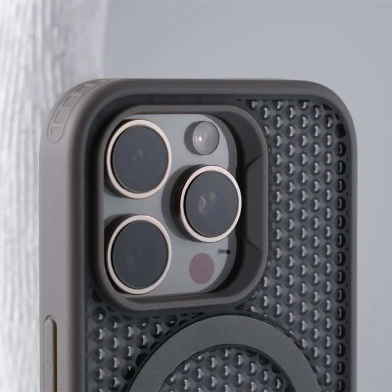 Premium Honeycomb Mesh Cooling MagSafe Case for iPhone 16 Series