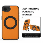 Shockproof Magnetic PC + TPU Case with 360° Rotating Ring Holder for iPhone 16e