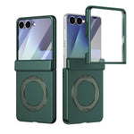Protective Magnetic Phone Case With Rotating Ring Holder for Galaxy Z Flip 7