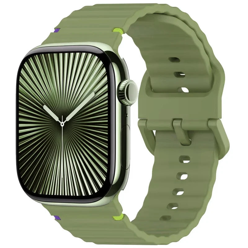 Flexible Silicone Watch Band for Apple Watch
