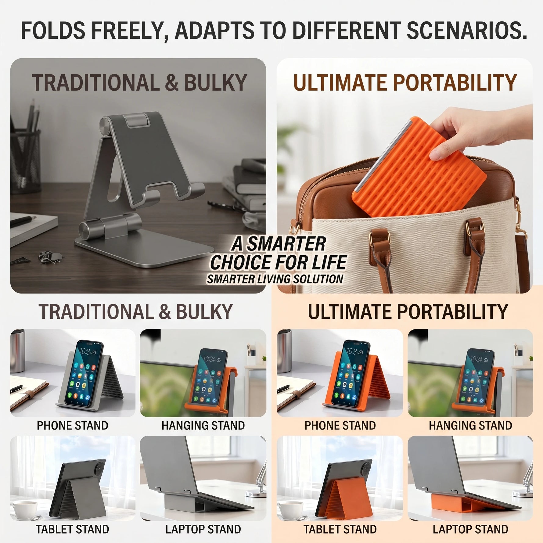Transformable Silicone Device Stand