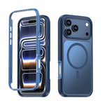 Transparent MagSafe Case with Shock-Absorbing Bumper Frame for iPhone 18 Series