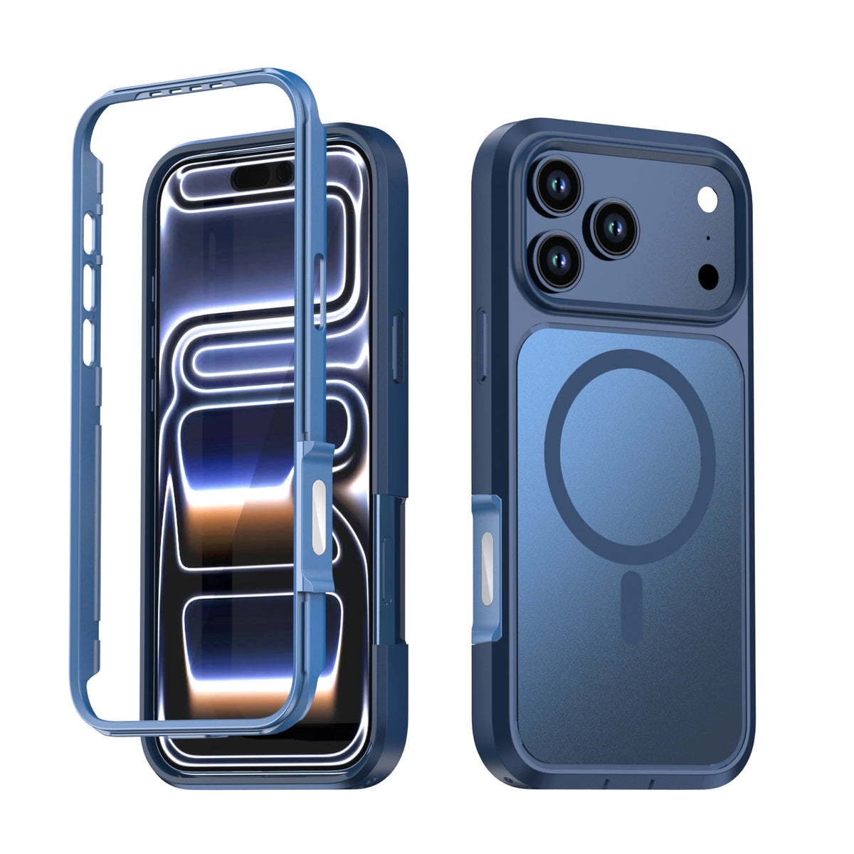 Transparent MagSafe Case with Shock-Absorbing Bumper Frame for iPhone 18 Series