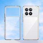 Luxury Clear Silicone Bumper Shockproof Phone Case for Xiaomi POCO X6 and POCO X6 Pro