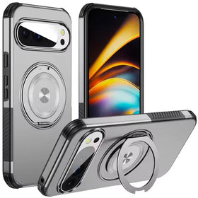 Shockproof TPU and PC Case with 360° Rotating Magnetic Ring for Google Pixel 10 Series