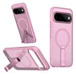 Matte PC+TPU Kickstand Case with 360° Rotating Metal Bracket for Google Pixel 11 Series