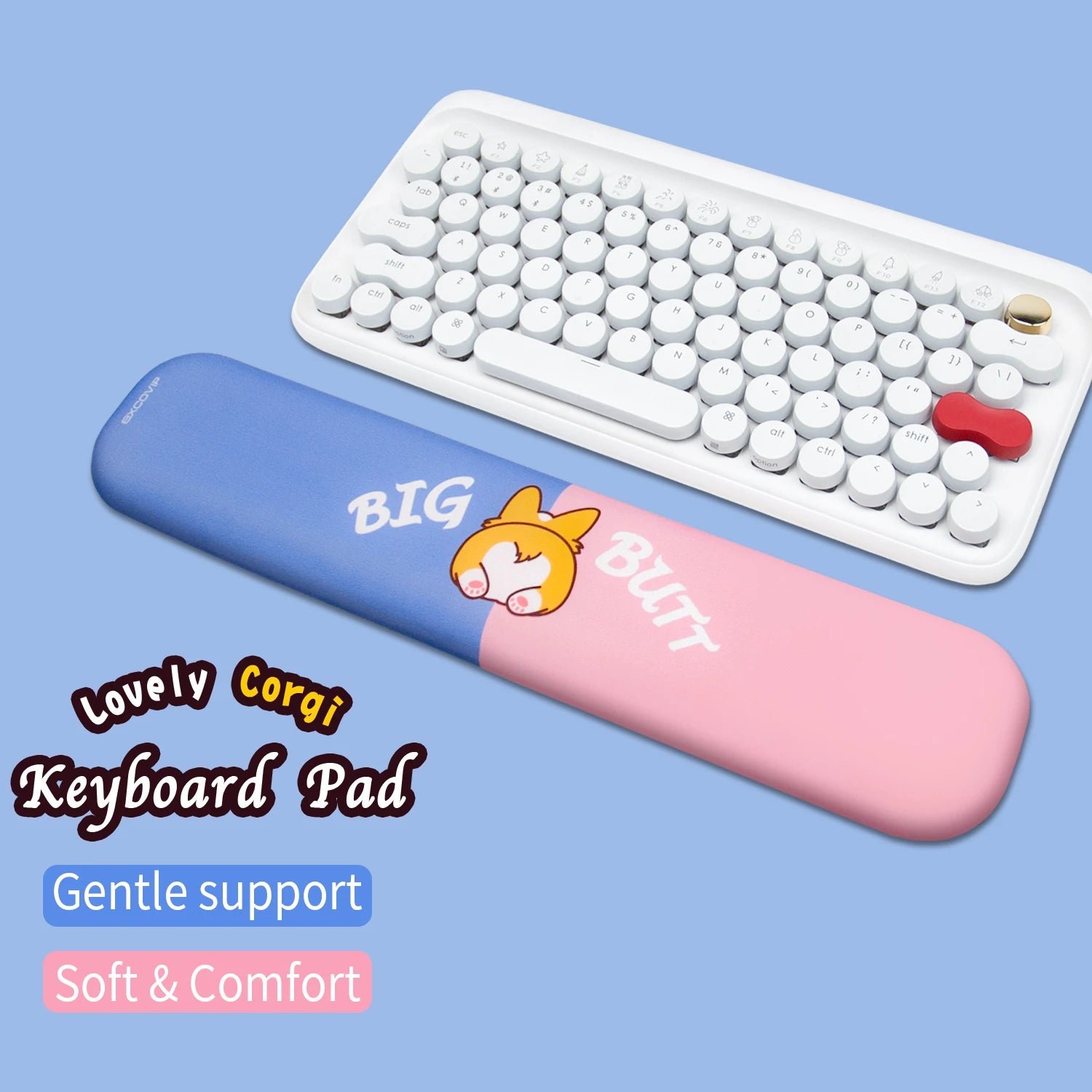 Corgi Design Ergonomic Keyboard Wrist Rest Pad