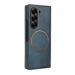 Samsung Galaxy Z Fold 7 Leather Bumper Magnetic Case